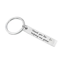 Babysitter Gift Thank You for Helping Me Grow Keychain Term Begin Term End or Graduation Gift for Teachers