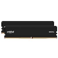 Crucial Pro RAM 64GB Kit (2x32GB) DDR5 5600MHz (or 5200MHz or 4800MHz) Desktop Memory CP2K32G56C46U5