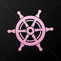 Decals Decal Boat Marine Steering Wheel Tablet Laptop Weathe Pink (4 X 3.58 Inches)