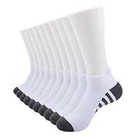 JOYNÉE 10 Pairs Mens Athletic Running Ankle Socks Men 10 Pack Low Cut Breathable Workout Socks,Sock Size:10-13