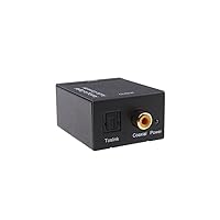 Analog RCA L/R Audio to Digital Optical S/PDIF Audio Converter