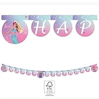 Barbie FSC Paper Party Letter Happy Birthday Banner