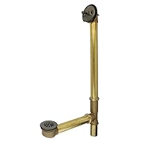 Kingston Brass DTL1185 Made To Match Trip Lever Waste and Overflow with Grid, 23-1/4-Inch, Oil Rubbed Bronze