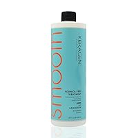 Brazilian Keratin Smoothing Treatment, Blowout Straightening System for Dry and Damaged Hair, Formaldehyde Free, 16 Oz - Eliminate Curls and Frizz, Fine to Medium Hair