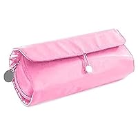 Travel Toiletry Bag, Large Makeup Cosmetic Bag Water-Resistant Travel Organizer for Full Sized Toiletries, Makeup Brushes, Accessories (Color : Pink)