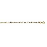 10k 18 Inch Yellow Gold Shiny Sparkle Cut Carded Rope Chain Wit Spring Ring Clasp Necklace Jewelry for Women