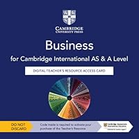 Cambridge International AS & A Level Business Digital Teacher's Resource Access Card