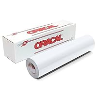 Oracal 651 Matte White Vinyl Roll for Craft Cutters and Vinyl Sign Cutters (12
