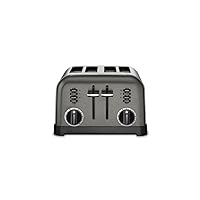 Cuisinart CPT-180BKS Classic 4-Slice Toaster, Black/Stainless Steel