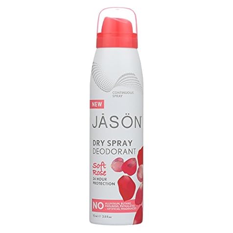 2 Pack of Jason Natural Products Spray Soft Deodorant - Rose - 3.8 oz.