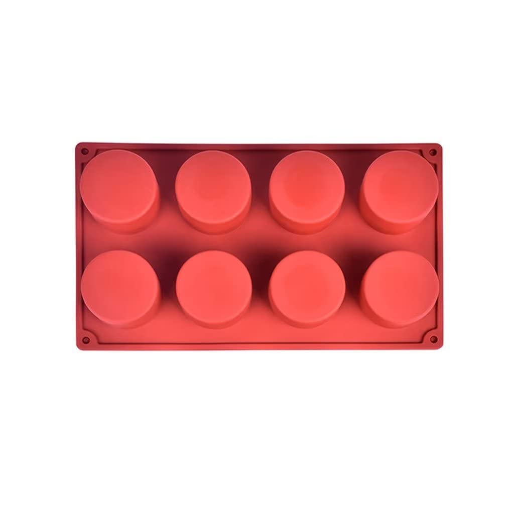 TAANI （2pcs） 8 even small cylindrical silicone cake mold chocolate home handmade soap dessert baking
