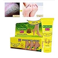 A Bonne' Cracked Heel Cream Banana Milk Rescue your feet Eliminate dry skin, Cracked skin 50 g.