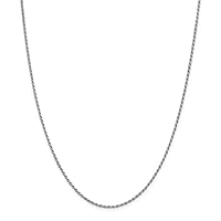925 Sterling Silver Rhodium Plated Sparkle Cut Rope Chain Necklace Jewelry Gifts for Women in Silver Choice of Lengths 16 18 20 24 22 26 28 30 and Variety of mm Options