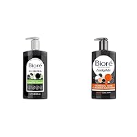 Bioré Deep Pore Charcoal Face Wash, Facial Cleanser for Dirt and Makeup Removal From Oily Skin, 6.77 Ounce & Charcoal Acne Cleanser, Salicylic Acid Treatment, Helps Prevent Breakouts