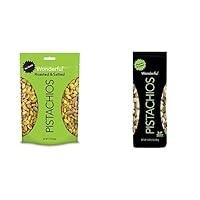Wonderful Pistachios, Variety Pack, (Pack of 2) In-Shell Roasted & Salted 16oz, No Shells Roasted & Salted 12oz