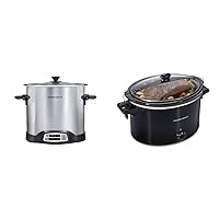 Hamilton Beach Sear & Cook Stock Pot Slow Cooker (33196) and Slow Cooker (33195)