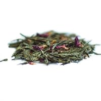 Unexpected Fling green tea. Organic, metabolism-boosting, loose leaf green tea blended with Rose and Cherry. Uplifting for the body and mind.