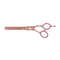 Cricket Shear Xpressions Hey Rosie 30T Professional Stylist Hair Thinning Scissor Japanese Stainless Steel Texturizing Shear, Rose Gold