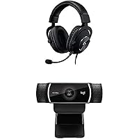 Logitech G PRO X Gaming Headset (2nd Generation) with Blue Voice and Logitech C922x Pro Stream Webcam