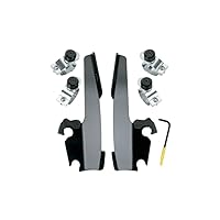 Trigger-Lock Mount Kit for Batwing Fairing and Fats/Slim Windshields - Black MEB8967 by Memphis Shades