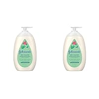 Skin Nourish Moisturizing Baby Lotion with Aloe Vera Scent & Vitamin E, Gentle & Lightweight Body Lotion for The Whole Family, Hypoallergenic, Dye-Free, 16.9 fl. oz (Pack of 2)