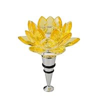 Lotus Candle Holder Wine Stopper Color: Yellow