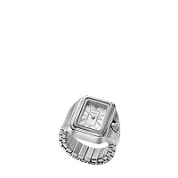 FOSSIL Raquel Women's Quartz Watch Ring with Stainless Steel Bracelet