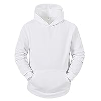 Hoodies for Men Unisex Pullover Sweatshirt Colorblock Darwstring Autumn Winter Casual Loose Long Sleeve with Pocket