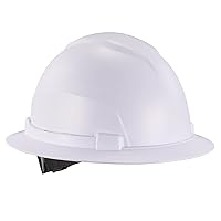 UNINOVA Full Brim Hard Hat Safety Helmet Electrical Class E,ANSI Z89.1  Approved OSHA Hard Hats Construction Men Adult Worker Work Hardhats Cascos  De Construccion Type I Class E,G&C(Electrical White) 