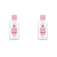 Johnson's Baby Baby Oil, Pure Mineral Oil to Prevent Moisture Loss, Hypoallergenic, Original 3 fl. oz (Pack of 2)