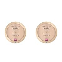 Mineral Sheers Lightweight Loose Powder Makeup Foundation with Vitamins A, C, & E, Sheer to Medium Buildable Coverage, Skin Tone Enhancer, Face Redness Reducer, Natural Beige 60,.19 oz