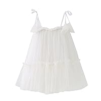 Toddler Girls Sleeveless Dot Prints Tulle Princess Dress Dance Party Dresses Clothes Dresses for Girl Party Wedding