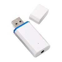 ZK-118 5.0 Audio USB Car Adapter DIY Audio AUX (White)