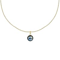 LES POULETTES BIJOUX - Gold Plated Necklace Cultured Pearl Pendant