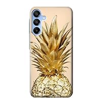 jjphonecase R3490 Gold Pineapple Case Cover for Samsung Galaxy A15 5G