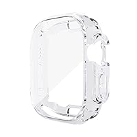Case for Apple Watch 8 Ultra 49mm Full Coverage Cover Soft TPU Screen Protector Shell Bumper iWatch Series 8 Ultra Accessroies (Color : Clear, Size : Ultra 49mm)