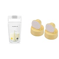 Medela Breast Milk Storage Bags, 100 Count with Spare Valves and Membranes for Breast Pumps, 2 Sets