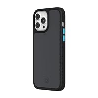 Incipio Optum Series Case for 6.7-Inch iPhone 13 Pro Max, Black Oyster/Black/Electric Blue