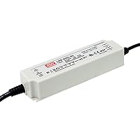 MEAN WELL LPF-60D-42 Class 2 Switching LED Driver Power Supply, IP67 Encapsulated, 3 in 1 Dimming, 42VDC, 1430 mA, 60 Watt