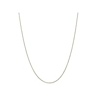 14k .6mm bright-cut Cable Chain Necklace