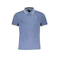 Blue Cotton Polo Men's Shirt