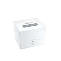 Gamegenic Side Holder 100+ XL Casual Deck Box | Double-Sleeved Card Storage with Flex Card Divider | Premium Card Protector | Cobra Neck Technology | Holds up to 100 Cards | White Color | Made