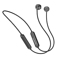 9D HiFi Sound Effect Halter Neck Silicone Material Bluetooth Earphone, IPX6 Level Waterproof sweatproof Intelligent Noise Reduction Sports Wireless Headphones (Black)
