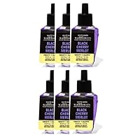 Bath and Body Works Black Cherry Merlot Wallflowers Fragrance Refill 0.8 Oz. (Pack of 6)