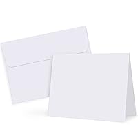 56 Pack Blank Cards and Envelopes 4x6, White Blank Note Cards Greeting  Cards and Envelopes Set, Folded Cardstock with A6 Envelopes for DIY  Greeting