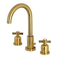 Kingston Brass Fauceture FSC8923ZX Millennium Widespread Bathroom Faucet, Brushed Brass