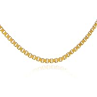 GOLD CHAINS: BOX LINK YELLOW GOLD CHAIN 1_15MM - Gold Purity:: 10K, Length:: 22