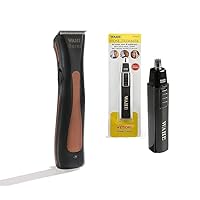 Wahl Professional Beret Lithium Ion Cord Cordless Ultra Quiet Electric Trimmer and Nose Trimmer Bundle