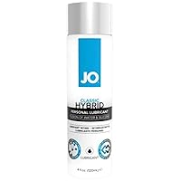 JO Classic Hybrid Original Lubricant,Silicone and Water-Based Lube for Men, Women and Couples, 4 Fl Oz