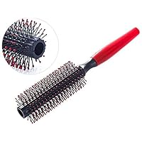 1PC Soft Bristle Round Styling Hair Brush Hair Dryer Curling Roller Hair Brush Hairstyling Tool Wavy Hair Mini Roller Hair Comb for Women & Man Fashion Processed